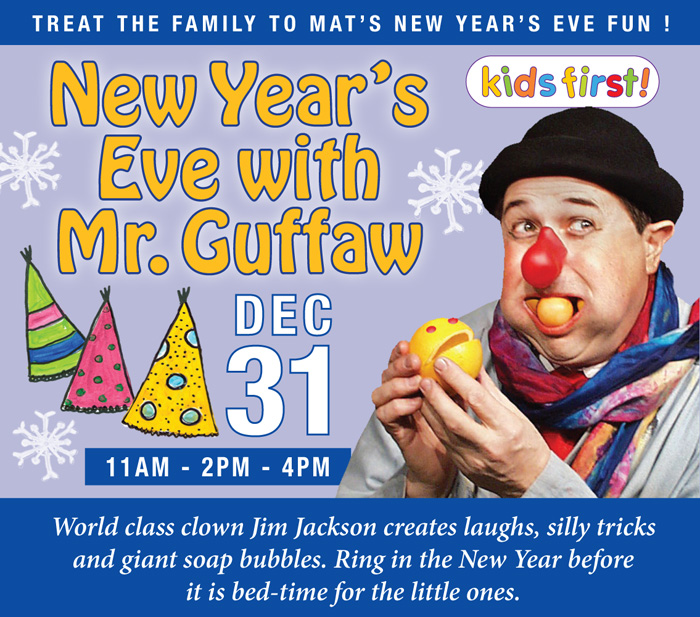New Year's Eve w/ Mr. Guffaw SOLD OUT Dec 31 - Millibo Art Theatre