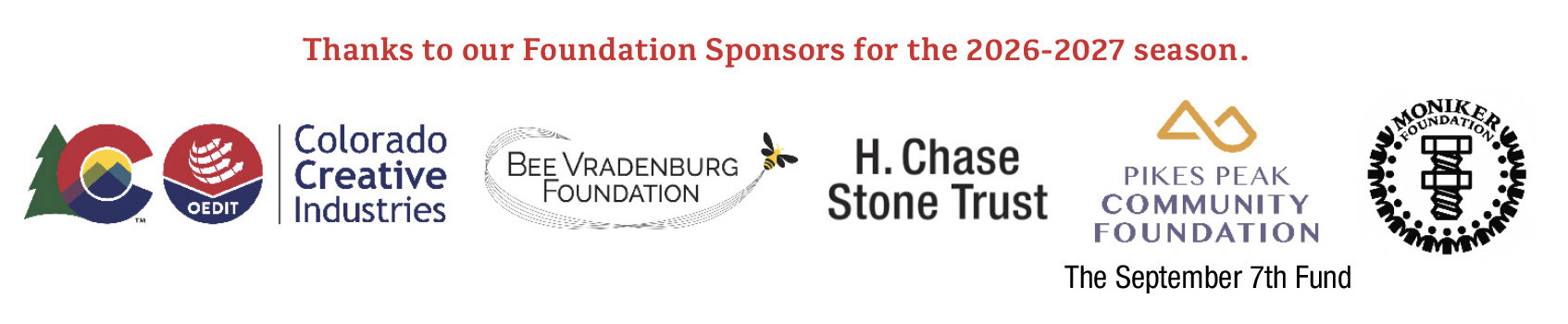 Millibo Art Theatre Sponsors